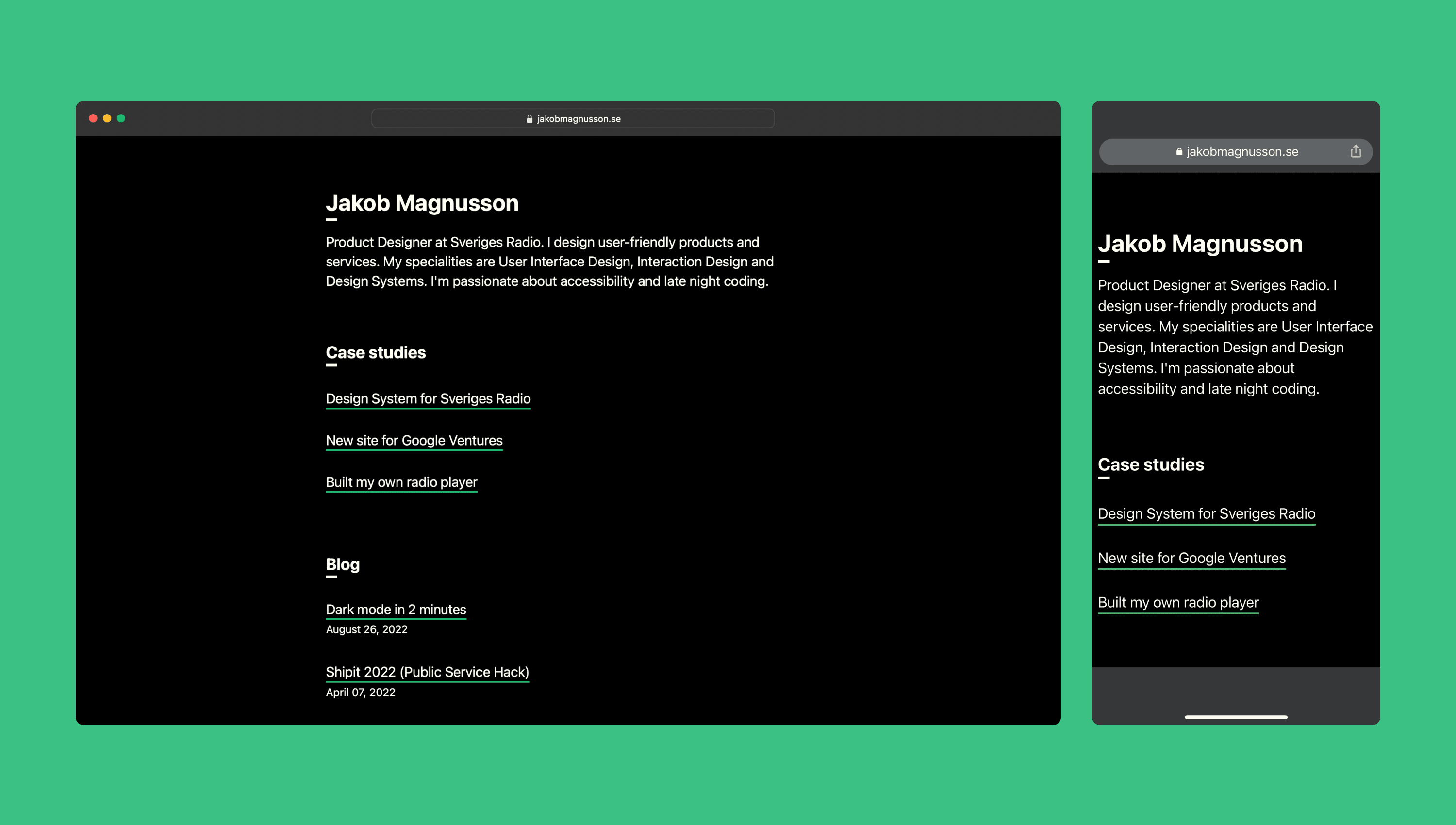 Dark mode picture two