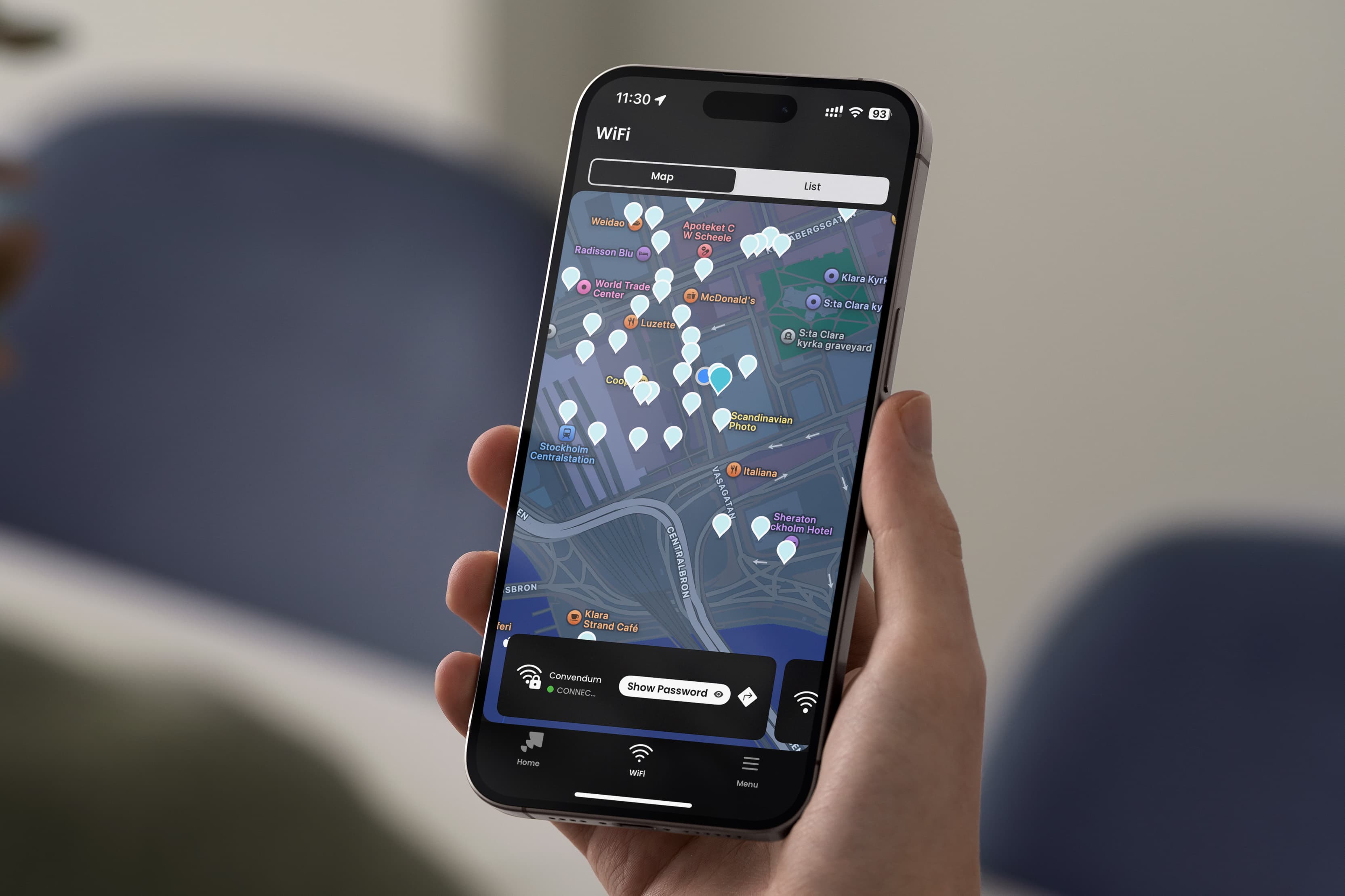 Instabridge WiFi Hotspot Map